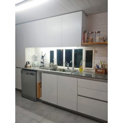 Mueble de cocina Feli a medida laqueado blanco brillante