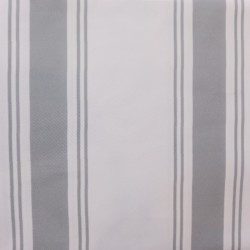 Mantel antimanchas blanco y gris raya griega